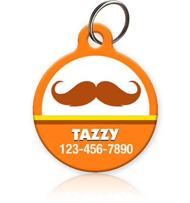 Mustache Halloween Pet ID Tag - Aw Paws