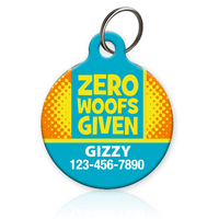 Zero Woofs Given | Pet ID Tag - Aw Paws