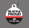 Black and Proud Pet ID Tag