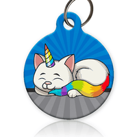 Cat Unicorn Rainbow Pet ID Tag - Aw Paws
