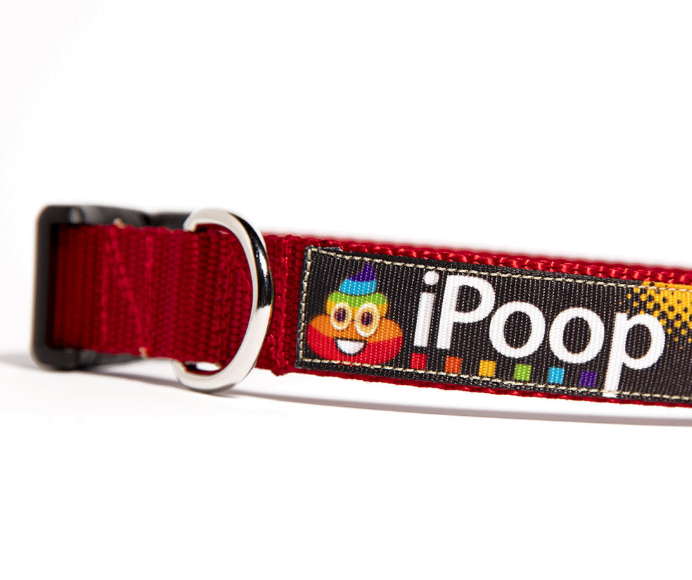 IPOOP RAINBOWS DOG COLLAR