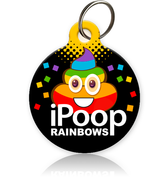 iPoop Rainbows Pet ID Tag