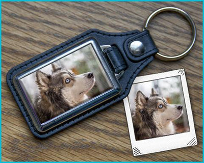 Photo Keychain Leather - Aw Paws